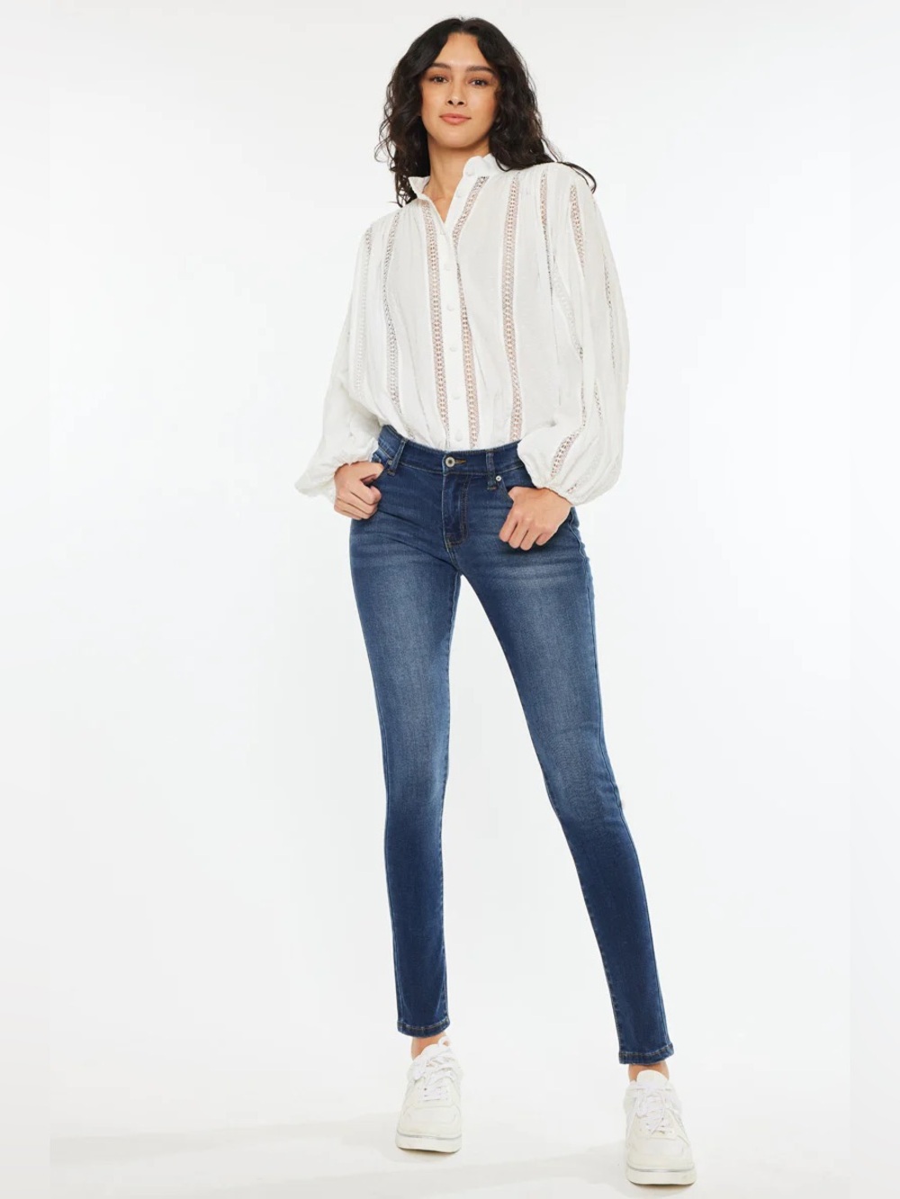Kancan Madison Mid Rise Super Skinny in dark wash 23